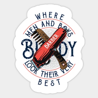 WHERE MEN AND BOYS Sticker